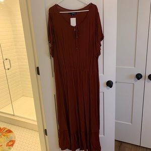 Plus size gauze maxi 26/28